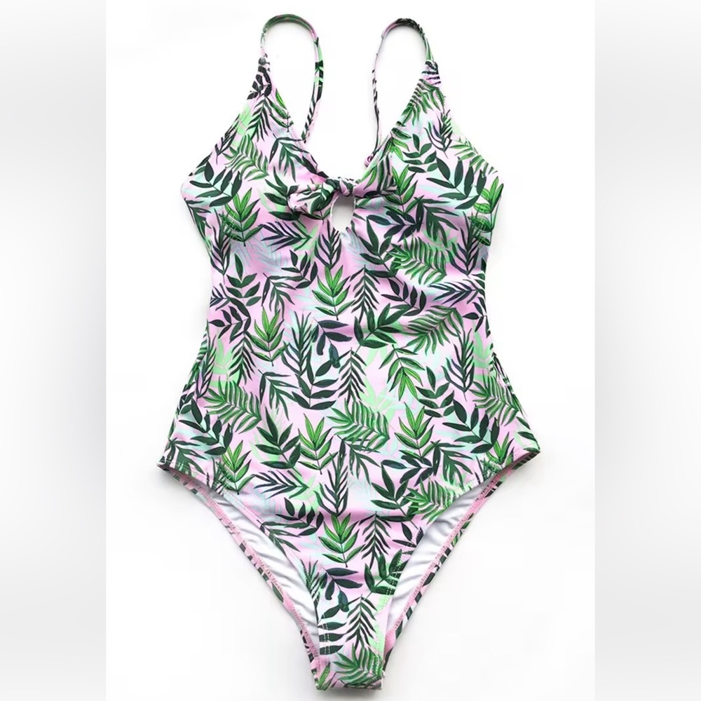 XXL CUPSHE FANTASTIC DREAMS HAWAIIAN PRINT ONE-PIECE FULL COVERAGE SWIMSUIT NWT‎
